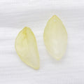 Frosted Glass Leaf Charms in Nine Gradient and Flecked Finishes view 8