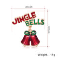 Red Gold Tone Bell Enamel Metal Brooch Pin for Jackets and Lapels view 2