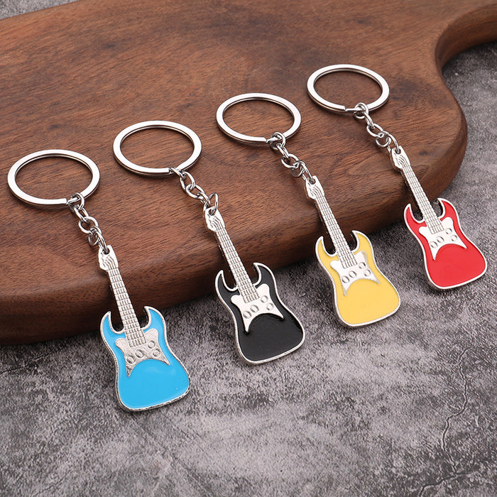 Metal Guitar Keychain Creative Gift for Music Festival Party Favors