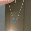 Silver Crystal Heart Studs Necklaces And Bracelets Six Styles view 9