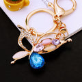 Mixed Pearl Crystal and Mini Butterfly Keychains in Three Pictured Constructions view 3