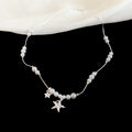 Silver Pearl Flower Necklaces And Floral Earring Pieces view 10