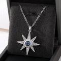 Gold and Silver Tone Celestial Eyeball Pendant Necklaces view 4