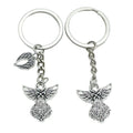 Cross and Angel Charm Keychains in 26 Pictured Variations for Bags and Keys view 5