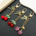 Cherry Keychains with Rings, Clasps and Initial Tags, 19 Options view 4