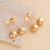 Gold Cherry Studs