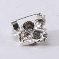 Flower Holding Angel Brooch in Gold or Silver Decorative Lapel Pin view 3