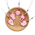 Pink Axolotl Enamel Phone Charms Strap Lanyard 5 Poses view 5
