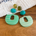 Layered Geometric Statement Earrings in Seven Colorways view 11
