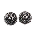 Dotted Disc Spacer Beads in Detailed Metal Finishes for Jewelry Making view 3