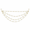 Gold Crystal Bead Multi Strand Christmas Tree Garland view 5