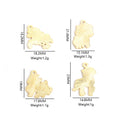 Playful White Enamel Unicorn Charms in Four Distinct Poses view 3