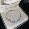 Silver Pink Marquise