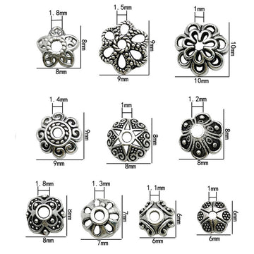 Antique Silver Spacer Bead Metal Beads with 21 Listed Options