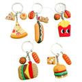 Food Charm Keychains Featuring Burger Across 5 Pictured Variations view 5
