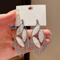 White Floral and Geometric Earring Collection with 40 Styles view 6