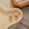 Peach Flower Studs