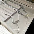 Silver-Tone Starburst And Pearl Layered Necklace Fashion Jewelry view 4