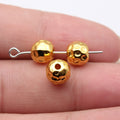 Hammered Round Spacer Beads in Six Metal Color Finishes view 4