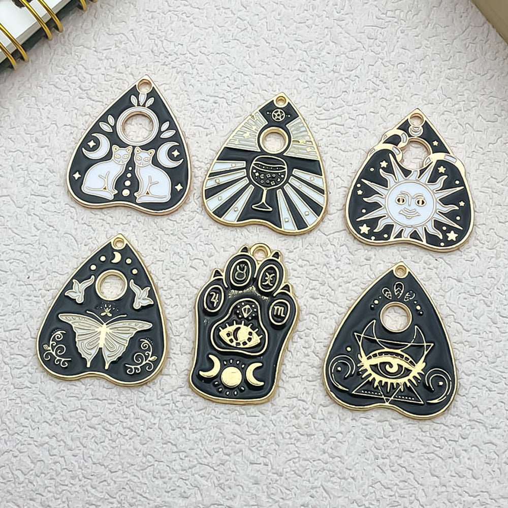 Zinc Alloy Enamel Halloween Theme Charm Pendant for DIY Earrings Necklace Keychain