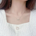 Gold Tone Crystal Angel Wing Pendant Necklace Jewelry view 4