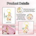 Ocean Starfish Mermaid Shell Faux Pearl Gold Tone Keychain view 4
