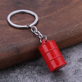 3D Oil Barrel Zinc Alloy Keychain Promotional Gift Pendant