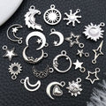 Silver-Tone Sun and Moon Metal Charms with 21 Listed Options view 3