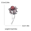 Jellyfish Brooch with Faux Pearl Head for Jackets, Coats, and Scarves view 5