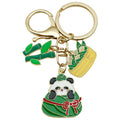 Panda Rice Dumpling and Bamboo Enamel Keychains, 2 Styles view 5