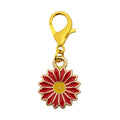 Enamel Daisy Flower Charm Gold Lobster Clasp Eight Colors view 9
