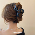 Wine Red Glossy Bow Hair Claw With Unlisted Black Version In Gallery view 4