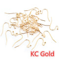S-Shaped Ball End Earring Hooks in Eight Metal Finishes view 6