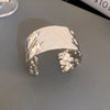 Silver Faceted Cuff