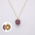 Hinged Fruit Egg Pendant Necklace In Three Designs view 8