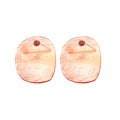 Textured Translucent Oval Resin Stud Earrings in Thirteen Colors view 5