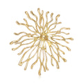 Radiating Sunburst Brooch In Four Metal Tone Designs view 1