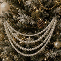 Ivory Pearl Multi Strand Christmas Tree Hanging Ornament view 4