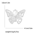 Mother of Pearl Butterfly Brooch Pearl Body Silver Gold view 6