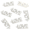 Crystal LOVE Letter Charms in Gold and Silver Tone Finishes view 6