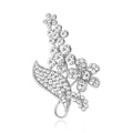 Four Flower Crystal Spray Brooch In Gold And Silver Tones view 2