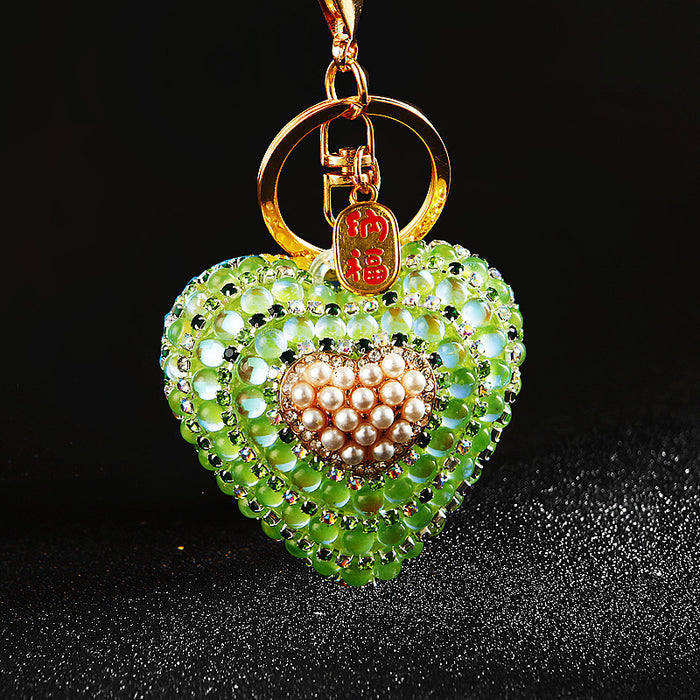 Cat Eye Heart Keychains in Seven Colors plus Assorted Option