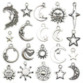 Matte Gold-Tone Sun and Moon Metal Charms with 6 Listed Options view 6