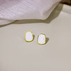 White Rectangle Studs