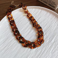 Brown Tortoiseshell Chain Jewelry in Four Coordinating Styles view 6