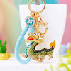 Sky-Blue-Fortune-Loop Green-Solid-Dragon
