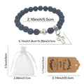 Black Or White Beaded Bracelet With Silver-Tone Metal Cross Charm view 2