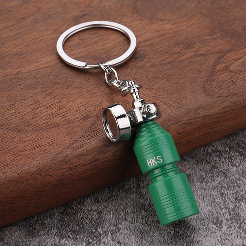 HKS Bottle Style Zinc Alloy Car Keychain Gift Accessory