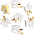 Pastel Double Wing Butterfly Metal Charms, 24 Colorways view 6