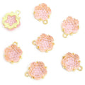 Textured Flower Cluster Metal Charms, 12 Colorways view 10